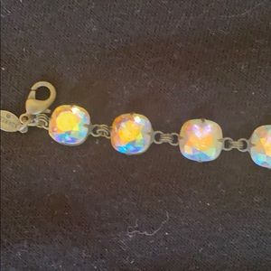 Vintage iridescent stone bracelet